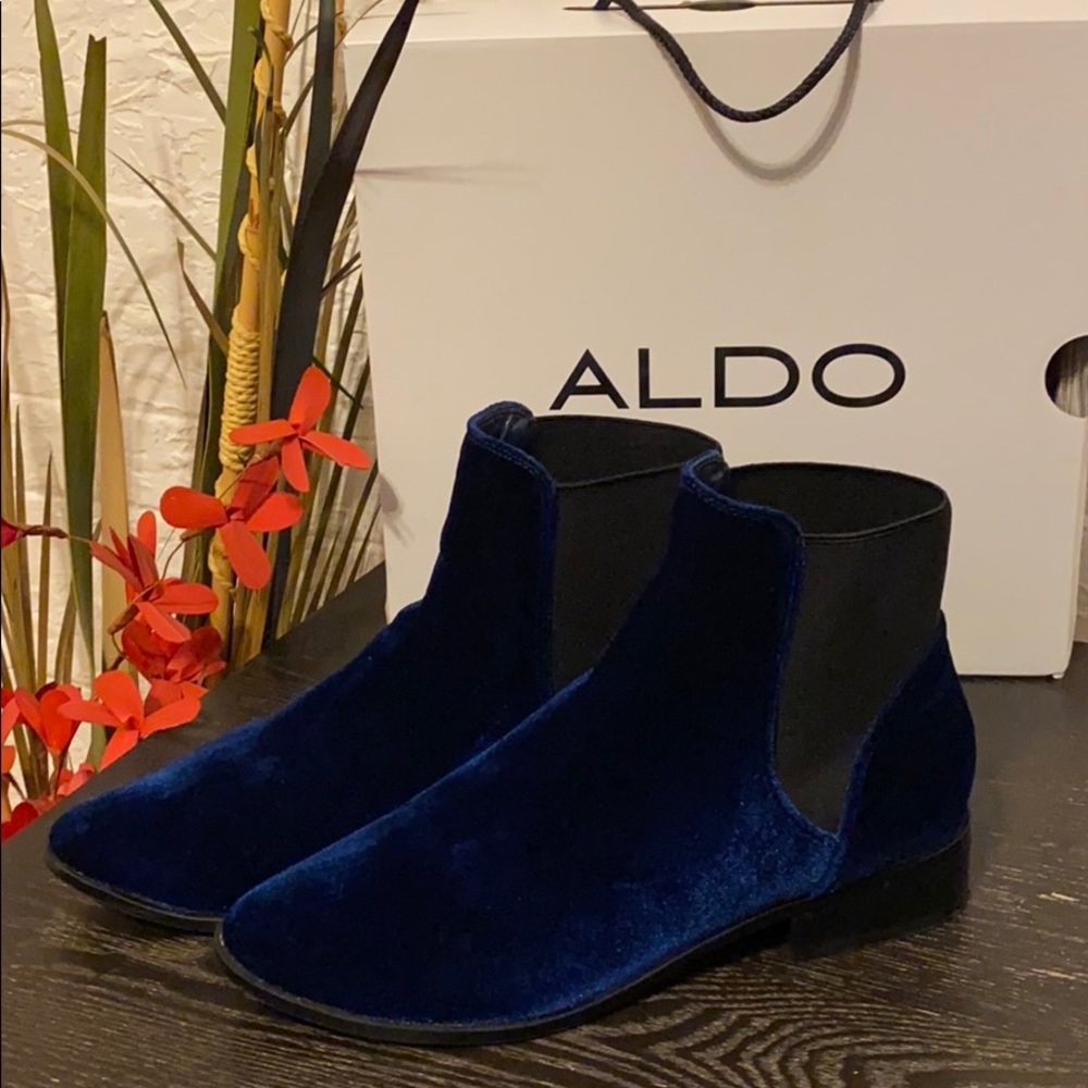 ALDO Crushed Velvet Chelsea Boots